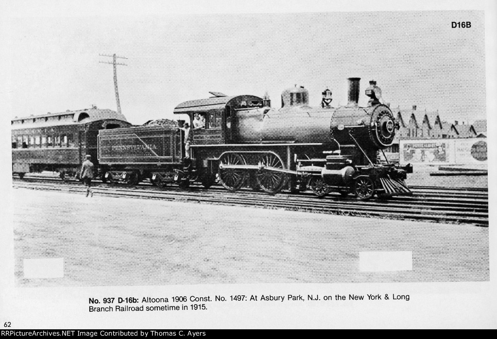 PRR "Class 'D' Locomotives," Page 62, 1981